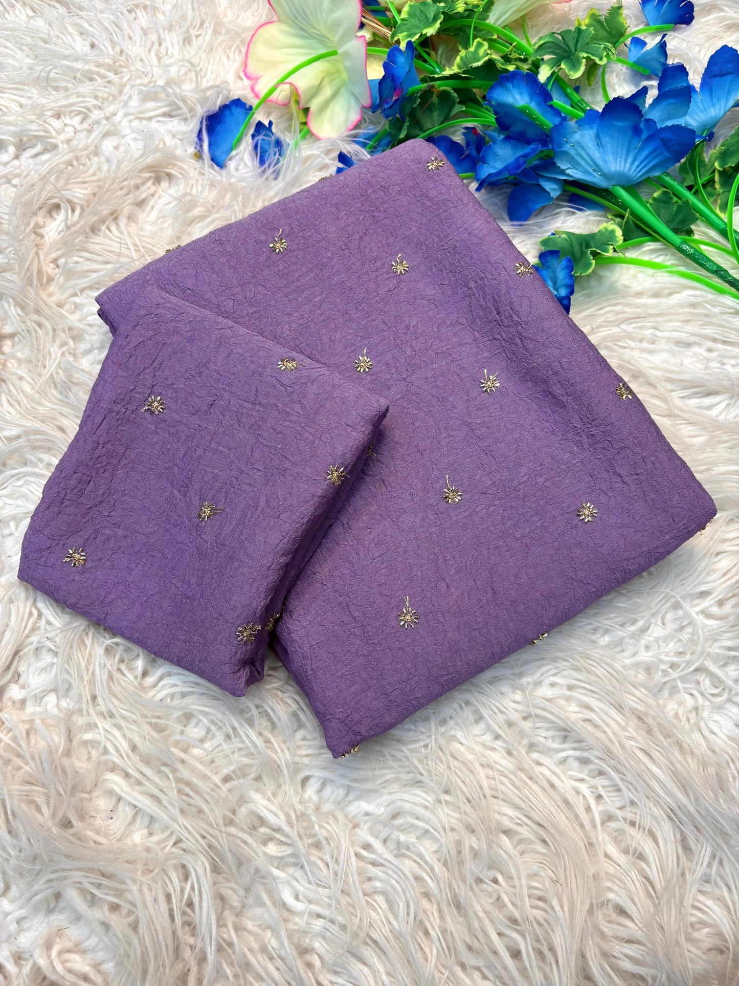 Stardust crush Saree