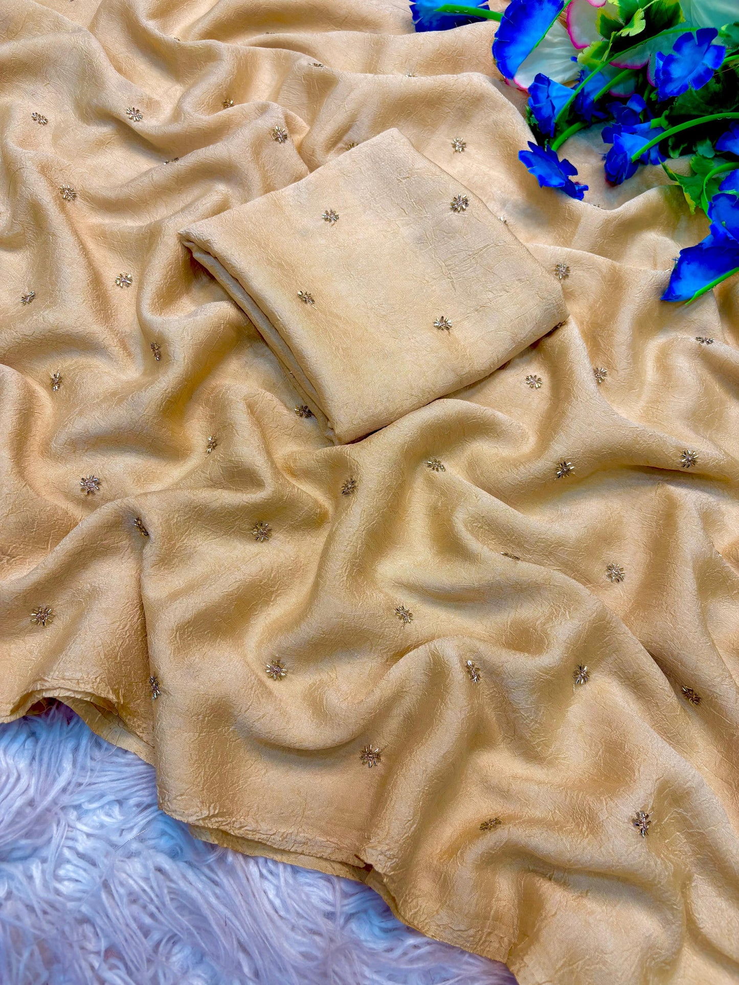 Stardust crush Saree